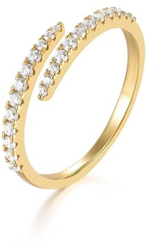 Wycian Eheringe Nordisch Ringe Gold Hochzeit 9K Gelbgold Au375 2X2mm Runde Form Moissanit Größe 60 (19.1) Vorsteckring für Tante Elegant Schmuck Geschenk