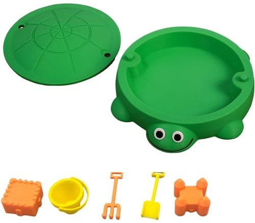 Mini Turtle Sandbox Desk Toy with Tools, Desktop Sandbox Zen Garden Kit for Stress Relief Sensory Sand Tray Home Office Desk Decor for Adults and Kids (Green)