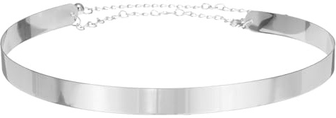 sourcing map Metal Waist Belts for Women, Adjustable Waist Chain Belt Body Link Chain Belt for Dresses, Skirts, Jeans, Shirt (Silver, Thin Band)