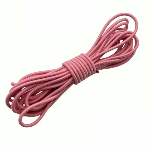 Yards 3,0 mm Rundgummiband Bungee-Seil Gummiseil Gummiband Kordel Schnürsenkel Nähzubehör - Rosa - 3,0 mm - 3 Yards