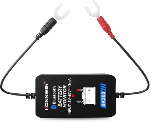 BK300 Monitor batteria wireless e tester intelligente BT 5.0, strumento diagnostico del elettrico 12V 24V per batterie al GEL e al litio AGM, test di avviamento della forma