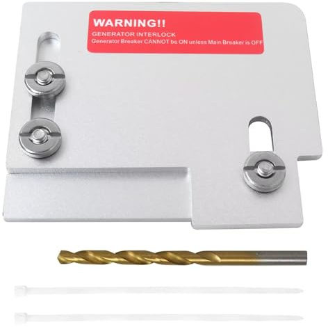 Smaeti Generator Interlock Kit Compatible for Cut-ler Hammer Type CH Series 150 or 200 amp Panels, Compatible for TAN Breaker ONLY, Horizontal Main Generator Interlock Kit
