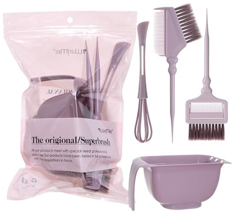 SalonGrade Haarfärbepinsel Set mit rutschfestem und Rührschüssel zum Auftragen von Färbeprofis