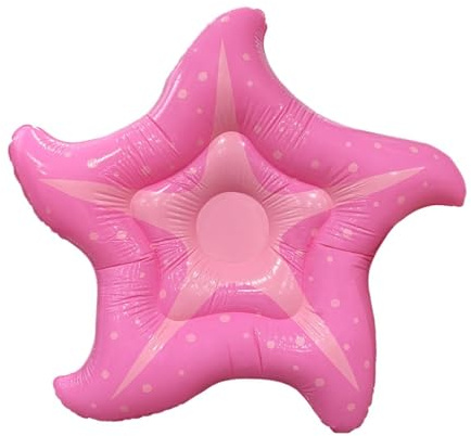 Adult Pool Float - Thick Blow Up Star Design, Comfortable Sunbathing PVC Lounge Board, Ergonomic Water Leisure Inflatable Mats, Large Portable Swimming Raft Loungers - For Women Men Lake Backyard