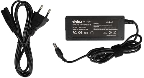 vhbw alimentatore compatibile con Fujitsu LifeBook B2035, 790, 785TX, 790TX, B100, B142, B112 notebook - 200 cm, 60 W