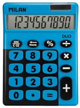 Milan 150610TDBBL - Calculadora, 10 dígitos, color azul