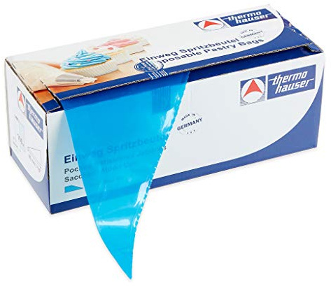 Thermohauser engångssprutpåse (plast PE), maximalt grepp blå, 100 stycken, 46,0 x 23,0 x 0,0075 cm