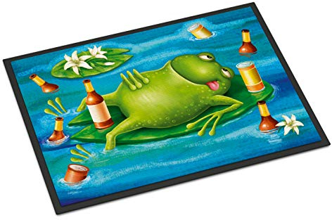Caroline S Treasures Aph0093mat Grenouille Boire Bière Tapis Intérieur ou extérieur, 45,7 x 68,6 cm, Multicolore