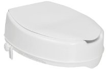 PREMIUM Toilettensitzerhöhung / Toilettenaufsatz für den professionellen Pflegeeinsatz - Weiß