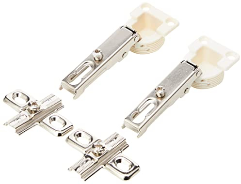 Merriway BH01741 Cerniere per Armadi e Pensili da Cucina con Molla Slide-On, Apertura 95°, Bianco, 26 mm, Set di 2 Pezzi