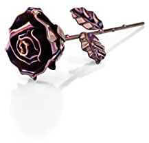 Forging Art Bcn® Ewige Rose aus Schmiedeeisen - Handgeschmiedet (Lila)