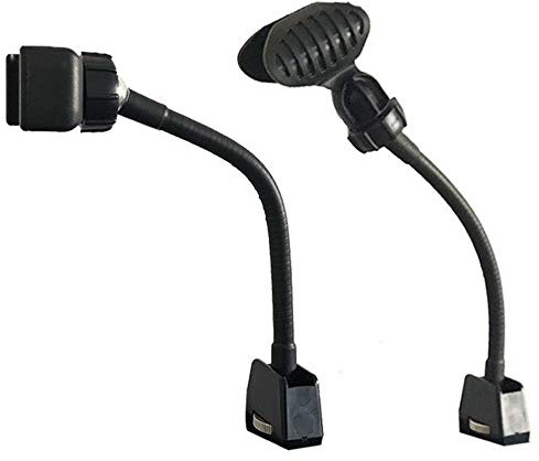 Lot de 2 Porte Micro Pieds de Micro Supports pour Téléphone Portable avec Pince à Col de Cygne Flexible pour Bras Longs