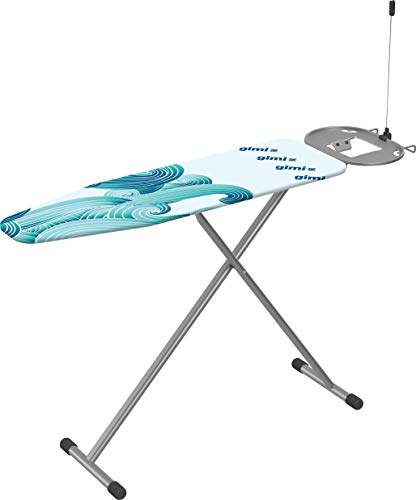 GIMI Ultra Fresco ASSE da Stiro con Copriasse Antibatterico, Misura M, Acciaio, Azzurro, M