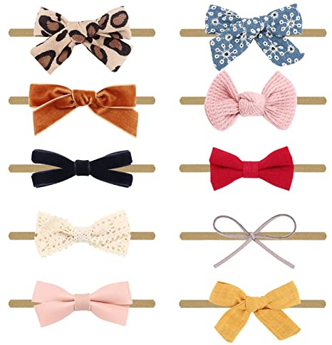 DRESHOW 10 Pz Fascia Per Capelli Bambini Elastica - Accessori Bambina