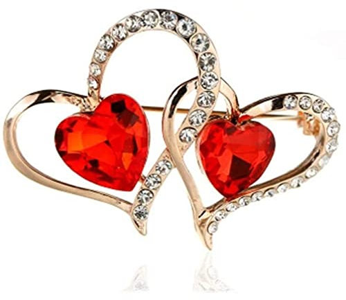 C H SZ CC Brosche Broschennadeln Brosche Elegante Brosche Stifte Strasskristall Herz for Herz Broschen Hochzeit Brautgeschenke Schmuck for Damen Kleider Schals Fliege Krawatte Broschen