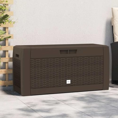 Susany Gecheer Outdoor storage box, fabric storage box, coffee color, 119x48x60cm, suitable for both indoor and outdoor use. Model152196