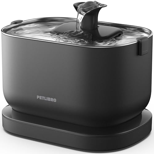 PETLIBRO Fontaine a Eau Chat sans Fil avec Capteur de Mouvement, Facile à Nettoyer, 23dB Ultra Silencieuse, Dockstream Fontaine pour Chats à Pile 5000mAh, sans BPA, Distributeur Eau Chat