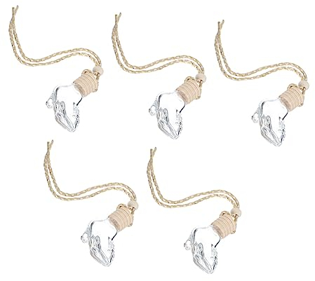 WOFASHPURET 5stücke Transparente Flaschen Hochwertige Parfümflaschen Im High-heels-design Für Auto-diffuser Luftreinigend Und Stimmungsaufhellend Für Innenraum