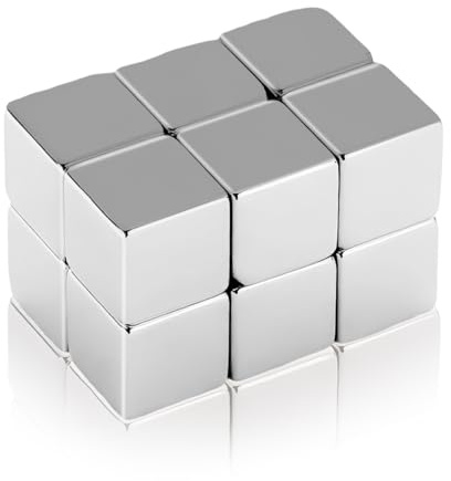 12 Pezzi Magneti al Neodimio Extra Forte, Anti Stress Cube Magnet