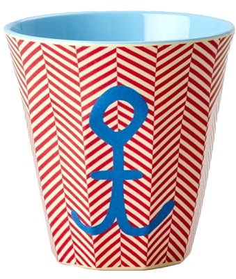 Rice Gobelet en mélamine 100 % mélamine - Motif ancre - Taille moyenne