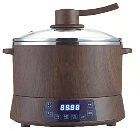 SmPinnaA Olla Arrocera, Olla Arrocera para Piojos Olla para Estofado Múltiple Programación Inteligente Vaporera Digital 4L Olla Interior Baja En Azúcar Y Vaporera Y Vaporera,B