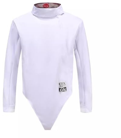KXJPIZIYB 350N Fechtbekleidung, Florett-/Degen-/Säbeloberteile, Schutzkleidung für Das Fechttraining, Fechtausrüstung(White Right Hand,44#)