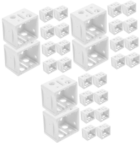Cabilock 30 Stück Rollladenhalterung Fensterjalousien Montagehalterungen Jalousieteile Jalousiehalterungen Jalousiefensterhalterungen Fensterjalousien Kopfschienenhalter Fensterjalousien