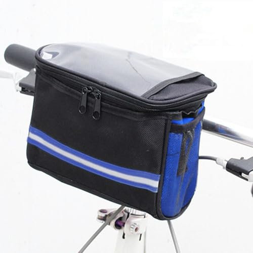 2 Fahrräder Canvas Lenkertasche - Fahrräder Fronttasche, Fahrräder Lenkertasche | Wasserdicht Fahrräder Lenker Aufbewahrungstasche, Reflektierende Fahrräder Tasche Professionelle Taschen für Shopping
