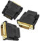 Greluma 3 Pz Adattatori DVI a HDMI, adattatore HDMI femmina a DVI-D (24+1) maschio con placcatura in oro per computer, monitor, proiettore, TV, PS3 Nintendo Switch e altro