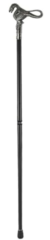 Dekorativer Spazierstock für Männer, Design Drache Gothic mit doppeltem Knauf | Gehstock mit elegantem Doppelknauf 93 cm | Mobilitätshilfe Gleichgewicht Rehabilitation Reise Herren Ma