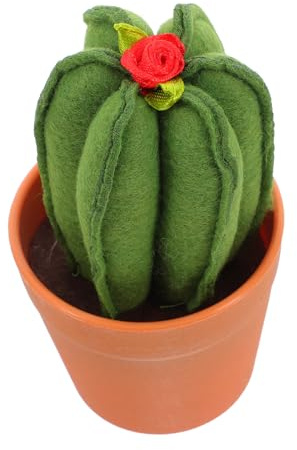 MAGICLULU Cactus Artificiale Realistico Non Tessuto e Plastica, Design Raffinato e Sicuro per Animali Domestici, Decorazione da Tavolo per Ufficio e Casa