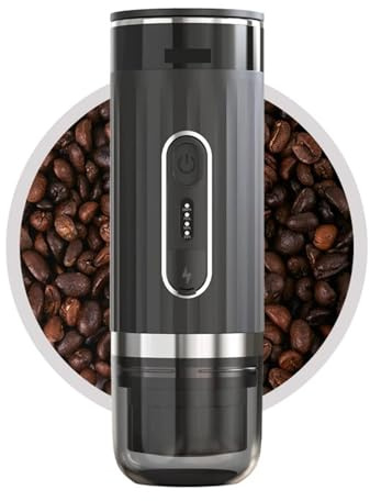 YQVEOT Portable Coffee Machine, Portable Coffee Maker Wireless Heating Coffee Machine Compatible With Capsule & Ground Coffee 3 In 1 For Home Office RV