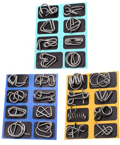 De Metal | Divertidos Juegos De Pensamiento Y Enigmas Cerebrales - Chino Fidget Puzzle Juego para Niños - Búsquedas