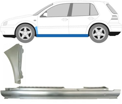 Voll schweller + Reparaturblech Kotflügel vorne für Volkswagen Golf 4 1997-2006