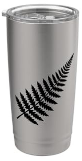 New Zealand Fern NZ Proud Kiwi Bird New Zealander Stainless Steel Insulated Tumbler