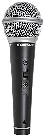 Samson - R21S - Microphone dynamique cardioïde - interrupteur - avec pince, câble XLR-XLR et étui rigide