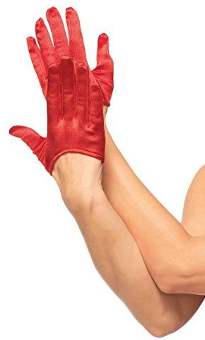 LEG AVENUE Damen Mini Cropped Satin Handschuhe (1er Pack)