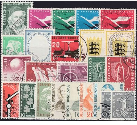 Goldhahn BRD Bund Jahrgang 1955 gestempelt komplett