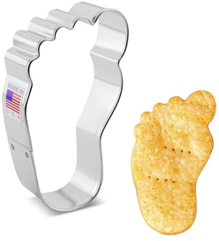 Ann Clark Foot/Footprint Cookie Cutter, 3-3/4 Made in USA