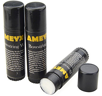 SHARROW 3pcs Bogen Sehnenwachs Bogenschnur Wachs für Recurve Bogen Compound Bogen (Schwarz)