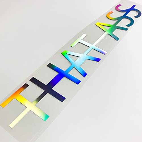 1A Style Sticker Hologramm That Ass Heckscheibenaufkleber Oilslick Autoaufkleber Tuningsticker Wow Effekt Folie Big Booty I Love Ass