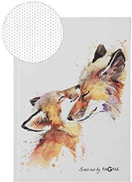 Pagna 26082-15 Notizbuch A5 Fuchs 128S dotted lines, Weiß