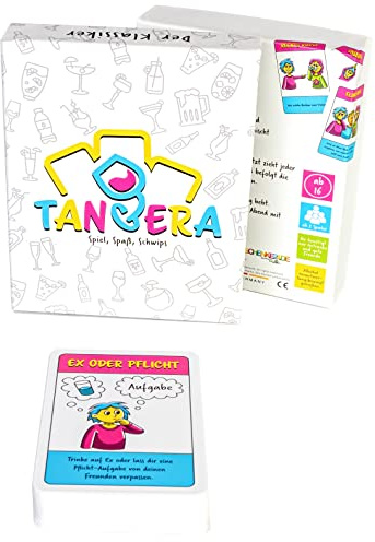 Tangera - Das Original Trink-Kartenspiel für Deine nächste Party! | Partyspiel | Geschenkidee | Must Have für Jede Party! | Geburtstagsgeschenk | Kartenspiel