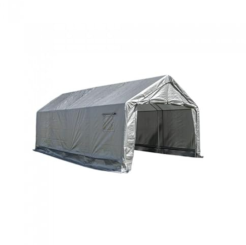 Zeltgarage - Carport PE 400x600x305 cm - Lagerzelt - Unterstand - Weidezelt - Autozelt - Fahrradgarage wetterfest - Motorradgarage - Geräteschuppen - Gerätehaus - Plane Pavillon - Partyzelt 4X6