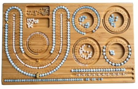 BERULL Pärlbrädor för smycketillverkning,Smyckemätbräda för armband och halsband att göra DIY, Idealisk pärlbräda för hantverk,A
