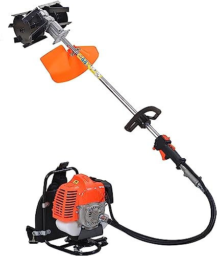 NAKEAH Mower Handheld Lawn Mower Agricultural Household Weeder Garden Pruning Tool Brush Cutter Lawn Care 4-Stroke Engine Orange