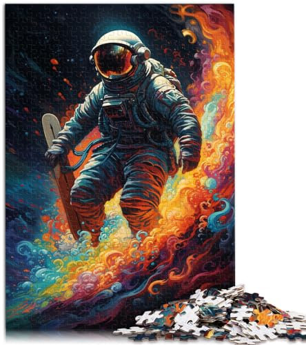 Puzzle-Geschenk „Space Surfer“, Bunte Puzzles für Erwachsene, 1000 Puzzles, Holzpuzzle, Familienaktivitätspuzzle, Lernspiele, 1000 Teile (50 x 75 cm)
