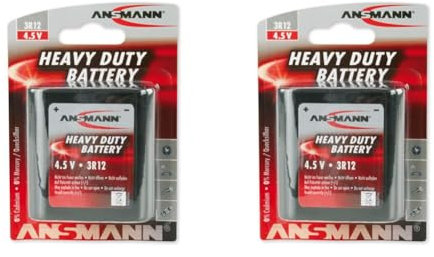 ANSMANN Batteria di Zinco Carbone 4.5V - 3R12 (Paquete de 2)
