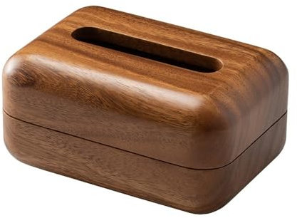 Kosmetiktücher Box Taschentuchspenderbox aus Holz, quadratischer Taschentuchhalter, Würfel, kleine Taschentuchbox, Abdeckung, Serviettenhalter for den Tisch, Zuhause, Büro für Esszimmer Badezimmer Sch