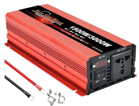 Onda Sinusoidale Convertitore Potenza Da 12 V A 220 V Con Trasformatore A Onda Sinusoidale Pura Per Auto Spina Europea 3000 W Per Uso Domestico Convertitore Corrente(3000W-12V-220V-50HZ)